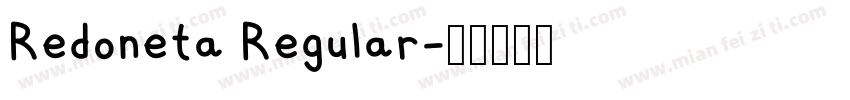 Redoneta Regular字体转换